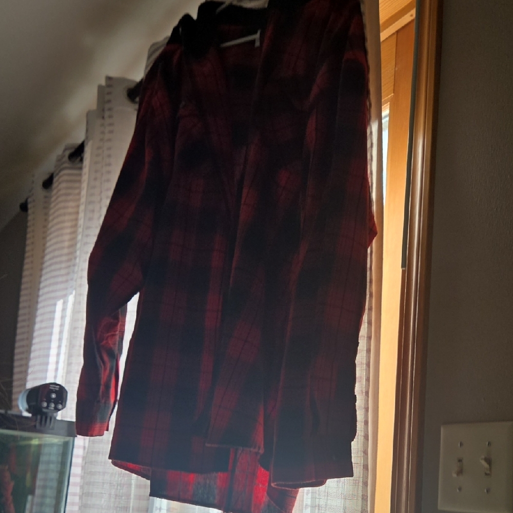 Red and Black Plaid Shirt